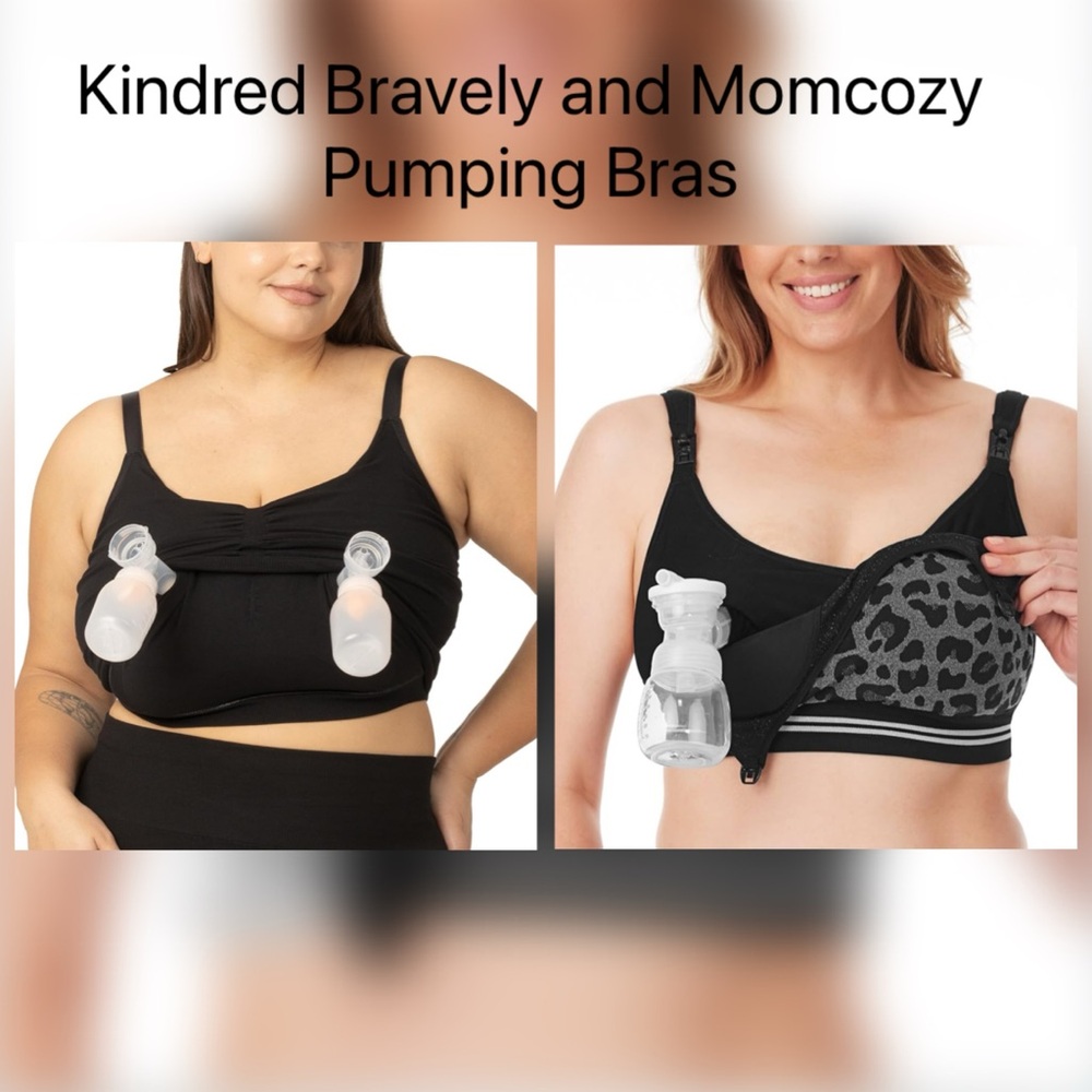 NWT Kindred Bravely Pumping bra and NWOT Momcozy Pumping Bra - L